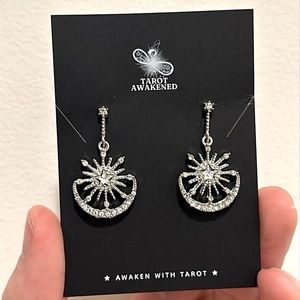 Celestial star - moon earrings